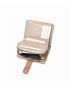 Geometric Embossed Snap Button Small Wallet
