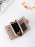 Crocodile Embossed Letter Detail Small Wallet