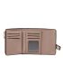 Litchi Embossed Flap Small Wallet