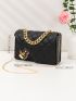 Quilted Flap Chain Crossbody Bag