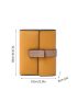 Litchi Embossed Flap Small Wallet