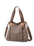 Patch Decor Shopper Bag