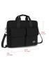 Men Letter Patch Decor Laptop Handbag Briefcase