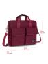 Men Letter Patch Decor Briefcase