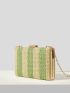 Mini Two Tone Straw Bag