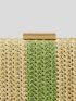 Mini Two Tone Straw Bag