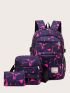 3pcs High School Bag For Women Boys One Shoulder Bag Male Backpack Big Student Travel Bag Men School Backpack