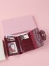 Crocodile Embossed Flap Small Wallet