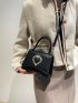 Mini Heart Design Square Bag