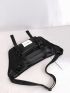 Letter Patch Large Capacity Waist Bag