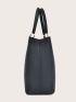 3pcs Letter Decor Tote Bag Set, Best Work Bag For Women