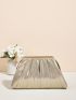 Metallic Chain Ruched Bag