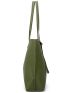 Litchi Embossed Tassel Decor Shoulder Tote Bag With Coin Purse, Mothers Day Gift For Mom, Best Work Bag For Women