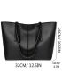 Stitch Detail Shoulder Tote Bag, Mothers Day Gift For Mom