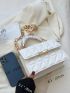 Quilted Chain Decor Flap Square Bag