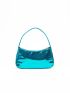 Metallic Crocodile Embossed Baguette Bag