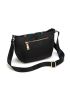New Black Embroidery Fashion Tourism Multi Compartment Single Shoulder Oblique Cross Hobo Bag