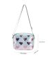 Mini Heart Pattern Sequin Decor Square Bag