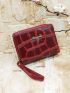 Crocodile Embossed Letter Decor Card Holder