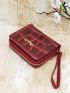 Crocodile Embossed Letter Decor Card Holder