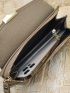 Metal Decor Long Wallet