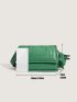 Minimalist Flap Square Bag With Small Pouch
