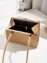 Minimalist Metal Decor Square Bag