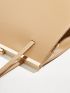 Minimalist Metal Decor Square Bag