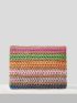 VCAY Color Block Straw Bag