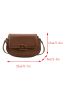 Crocodile Embossed Flap Saddle Bag