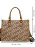 Letter Graphic Square Bag