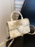 Mini Tie Dye Twist Lock Flap Square Bag