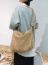 Minimalist Fluffy Hobo Bag