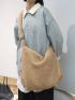 Minimalist Fluffy Hobo Bag