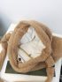 Minimalist Fluffy Hobo Bag