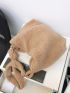 Minimalist Fluffy Hobo Bag