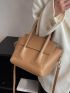 Minimalist Double Handle Flap Square Bag