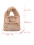 Mini Fluffy Flap Square Bag