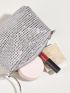Rhinestone Decor Evening Bag, Glitter Clutch Bag For Party, Women's Elegant Purse For Wedding