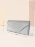 Glitter Flap Square Bag