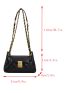 Quilted Flap Chain Square Bag