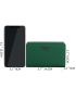 Slogan Graphic Litchi Embossed Small Wallet