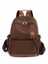 Patch Decor Functional Backpack