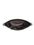 Litchi Embossed Hobo Bag Punk Studded Decor Zipper PU