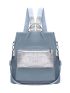 Metallic Panel Functional Backpack