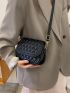 Mini Saddle Bag Quilted Flap Elegant Style