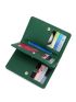 Slogan Graphic Litchi Embossed Small Wallet