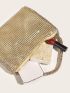 Rhinestone Decor Evening Bag