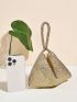 Rhinestone Decor Evening Bag