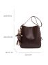 Random Cartoon Charm Square Bag With Inner Pouch